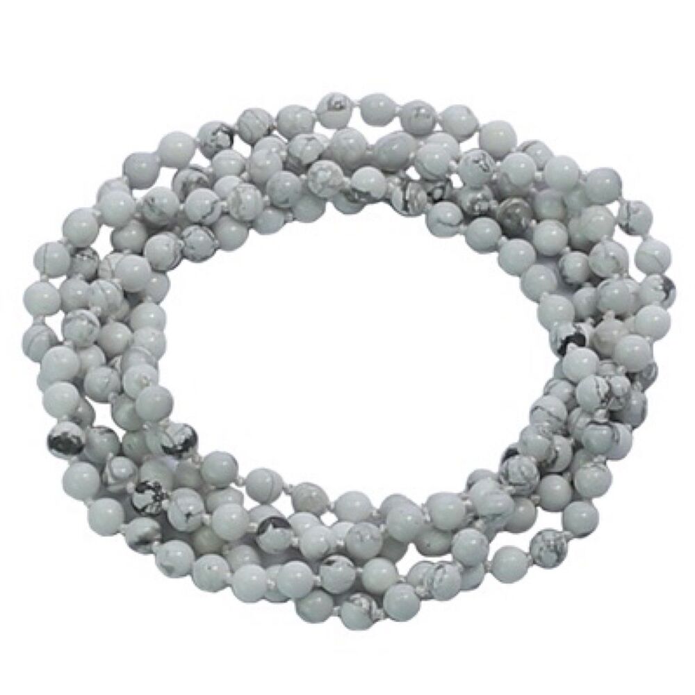 56" Howlite Necklace Stone of Attunement ( Energy )